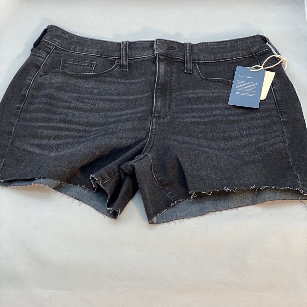Brand new black jean shorts size 8